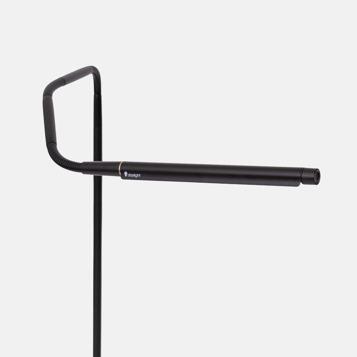 Close up of a light that shows several flexible sections with the light bent as required 