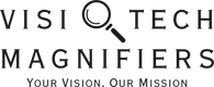 Visitech Magnifiers logo with tagline - your vision is our mission