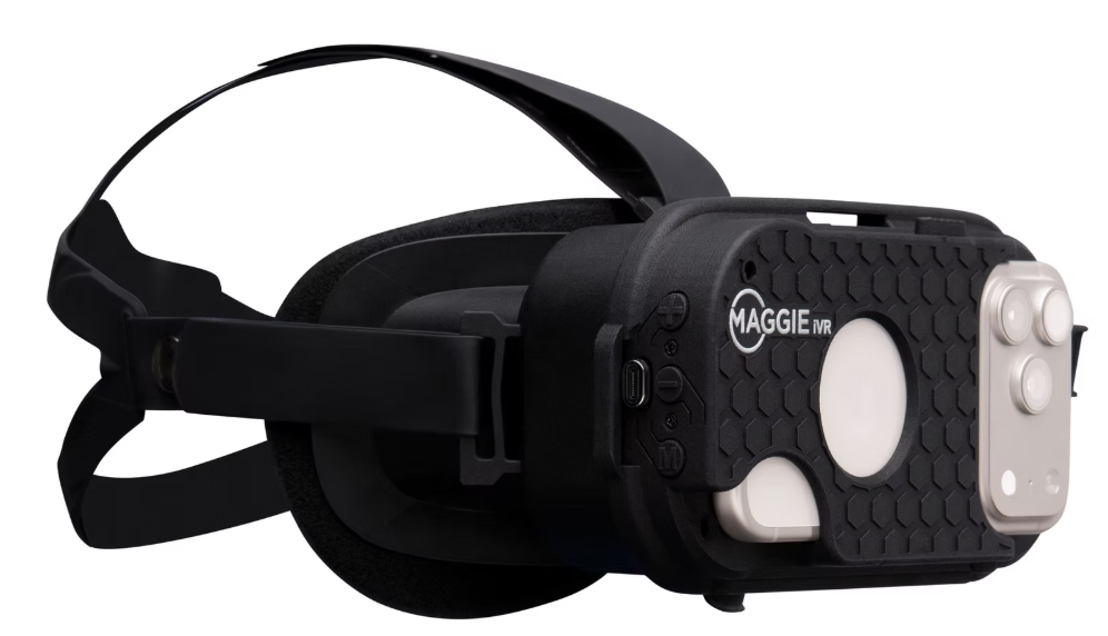Black  'Maggie' IVR with branding on a white background