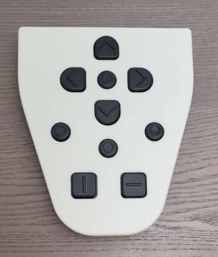 Lyriq Keypad on a brown desk